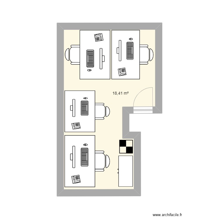 sti bureau. Plan de 0 pièce et 0 m2