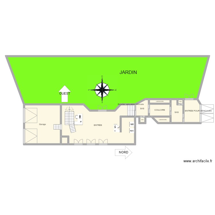 rdc gta. Plan de 0 pièce et 0 m2