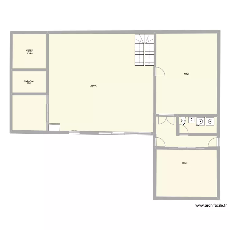 Maison 262. Plan de 6  et 186 m²