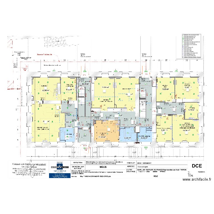 Rez De Chaussée n°3. Plan de 0 pièce et 0 m2