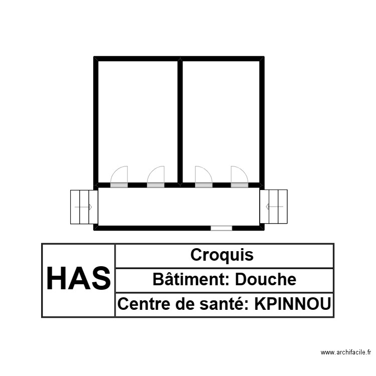 Vue un plan D kpinnou. Plan de 3 pièces et 14 m2