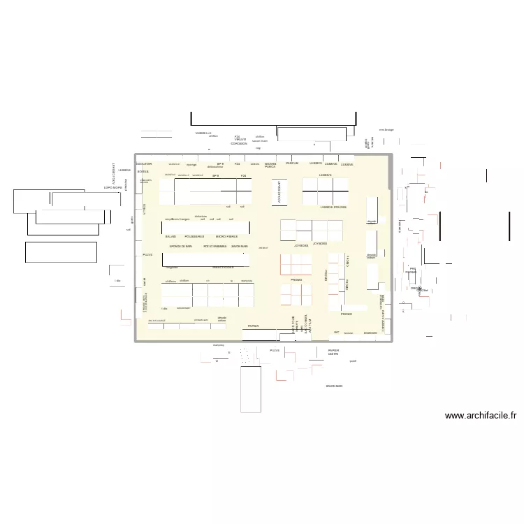 MAG 5.2. Plan de 1  et 281 m²