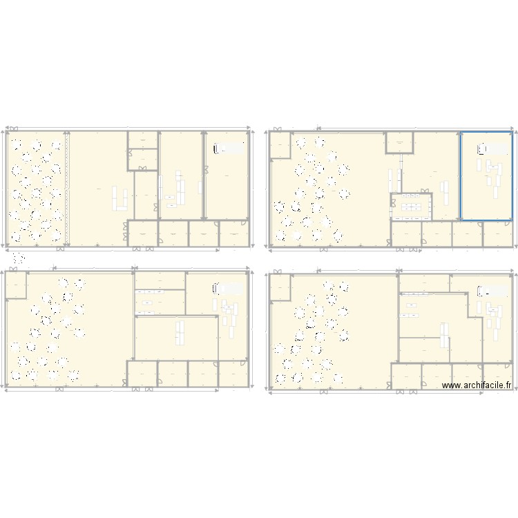 wrdtgyn. Plan de 42 pièces et 4491 m2