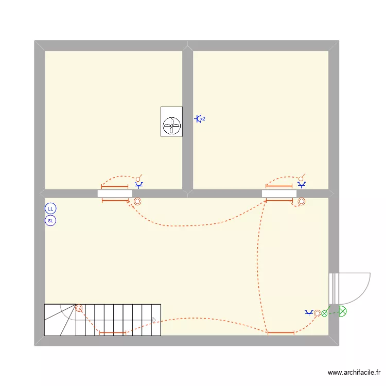 cave farc math. Plan de 3  et 50 m²