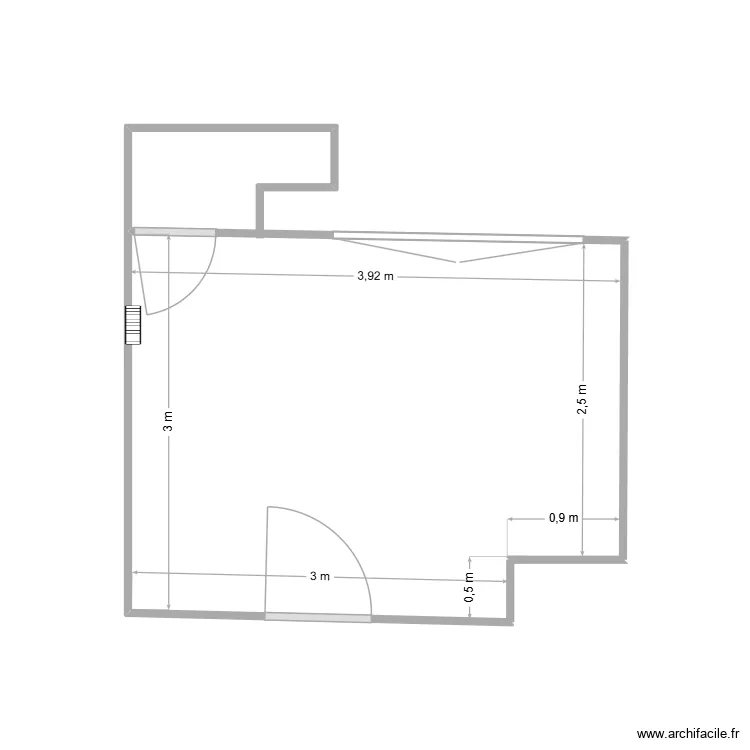 Cuisine. Plan de 1 et 11 m² Cuisine. Plan de 1 et 11 m²