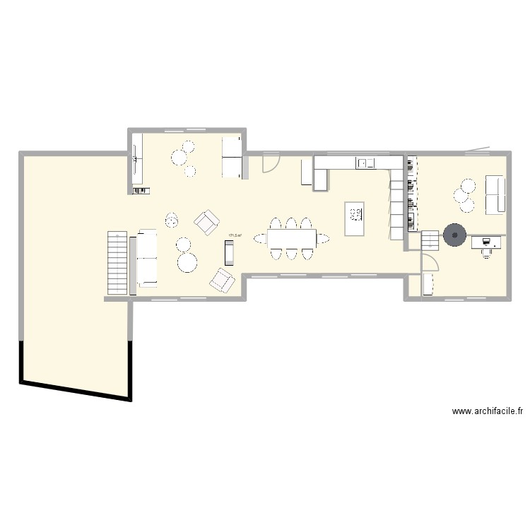 SANARY R 0. Plan de 1 pièce et 172 m2