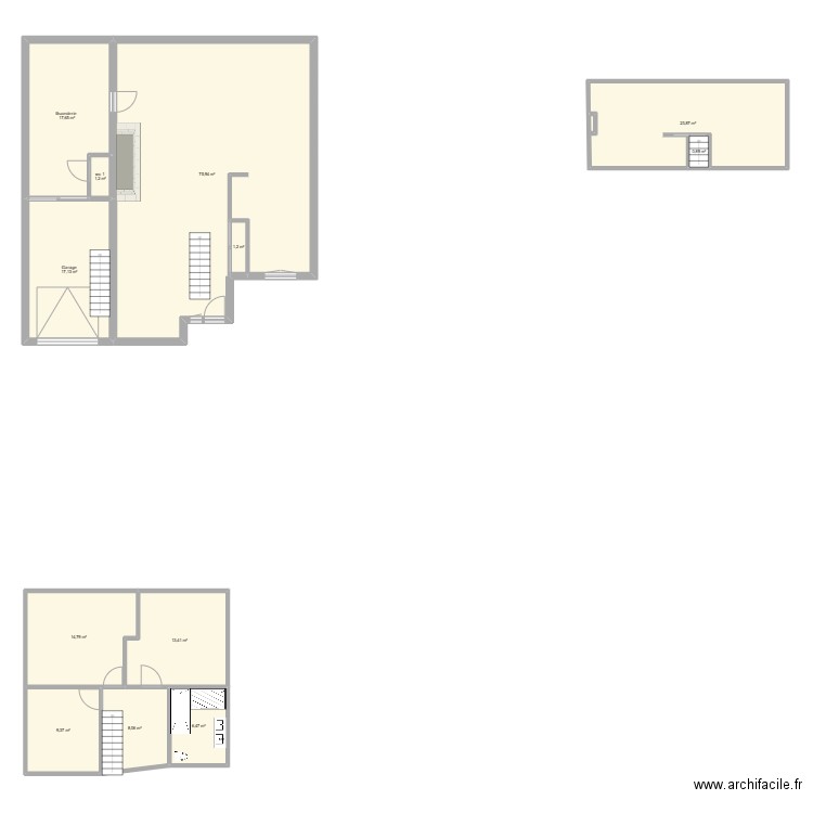 Maison Faches. Plan de 12 pièces et 190 m2