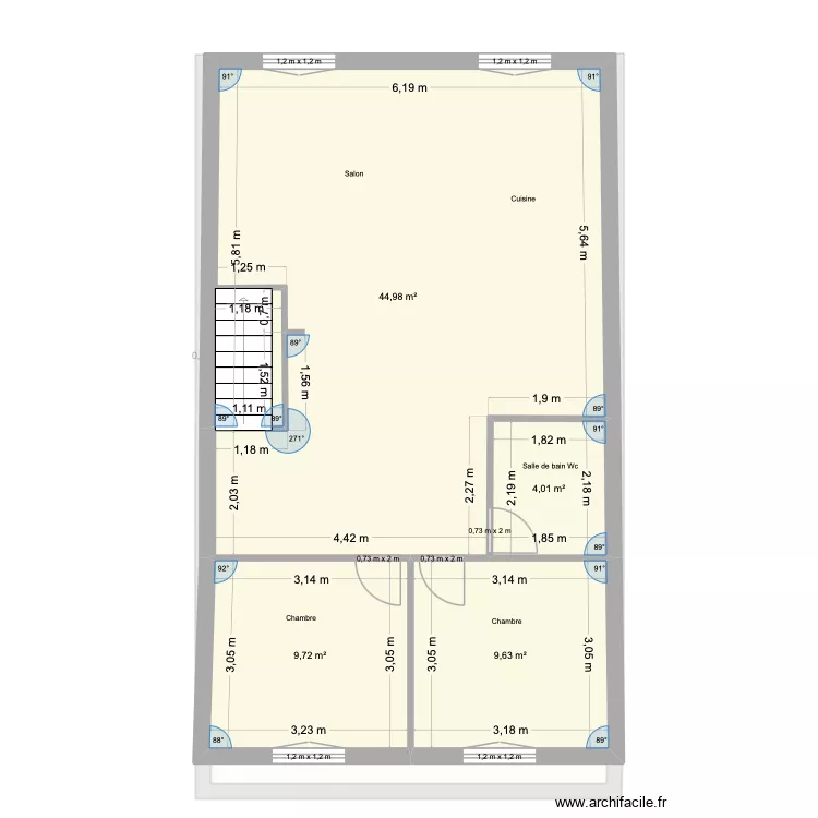 Lagnieu rdc. Plan de 20 pièces et 228 m²