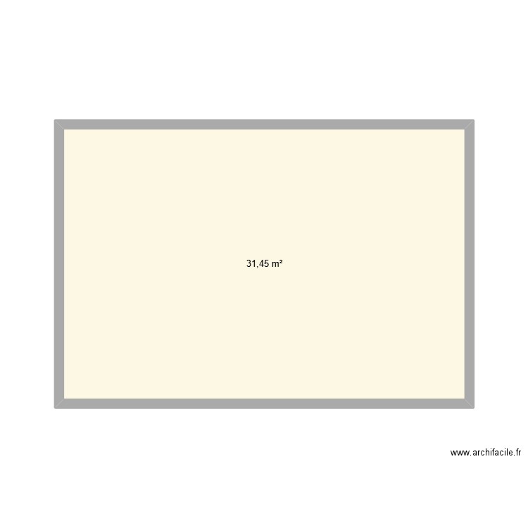 plan d'une 2 pieces. Plan de 1 pièce et 31 m2