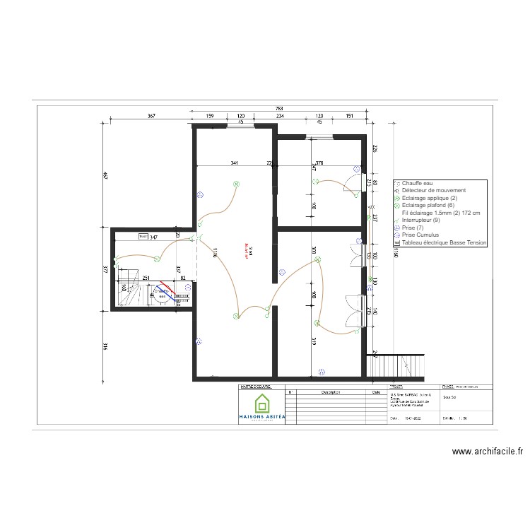 SARBAC SOUS SOL ELEC. Plan de 0 pièce et 0 m2