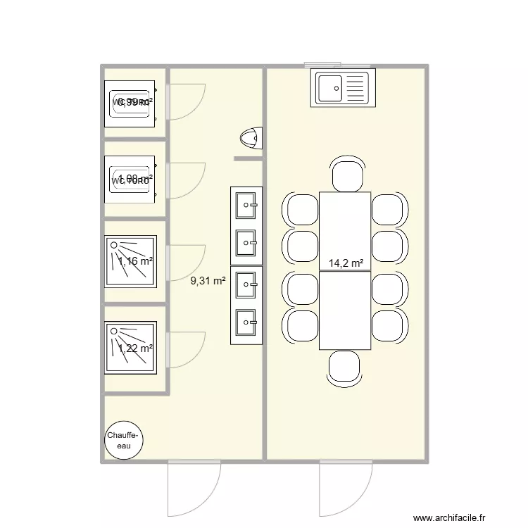 EIFFAGE CHANTIER BELLEVILLE. Plan de 