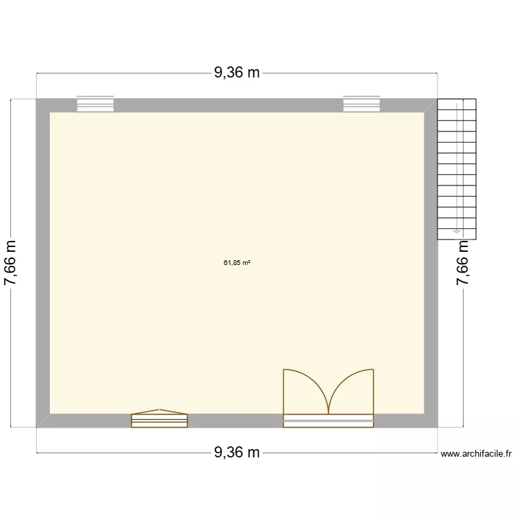 3D maison Apres sans terasse. Plan de 3 et 186 m² 3D maison Apres sans terasse. Plan de 3 et 186 m²