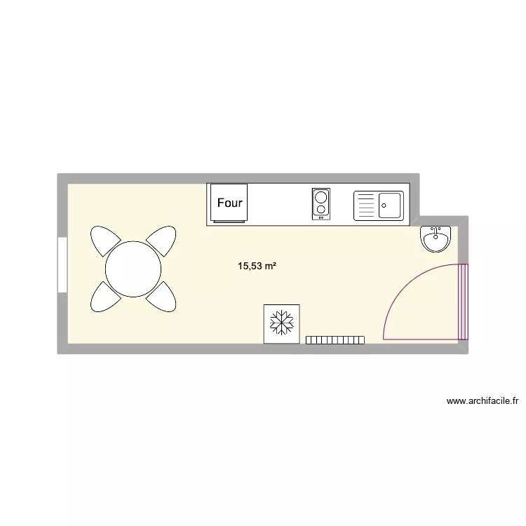 cuisine. Plan de 