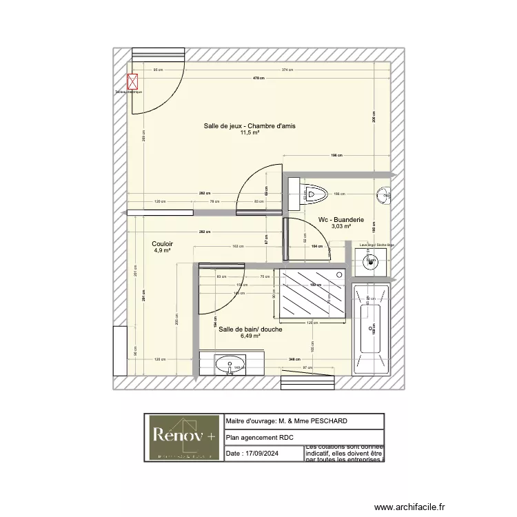 Plan agencement PESCHARD - Saint Germain d'Ectot. Plan de Plan agencement PESCHARD - Saint Germain d'Ectot. Plan de