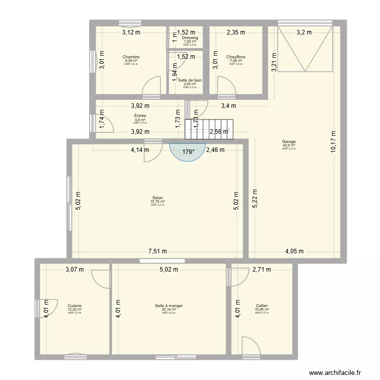 DOUVIER RDC. Plan de 10 et 152 m² DOUVIER RDC. Plan de 10 et 152 m²