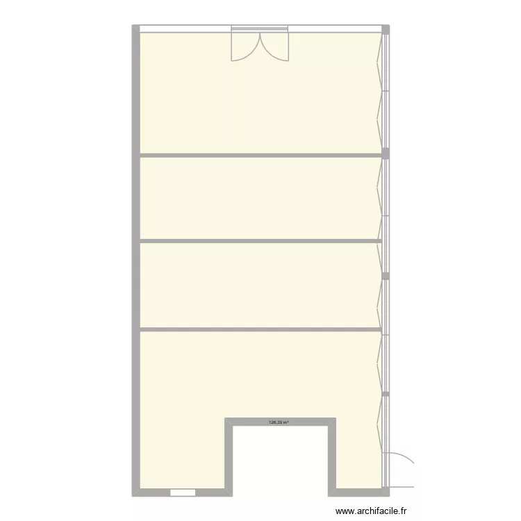 CANTINE ECOLE BERNADETTE DESPRES. Plan de 1  et 126 m²