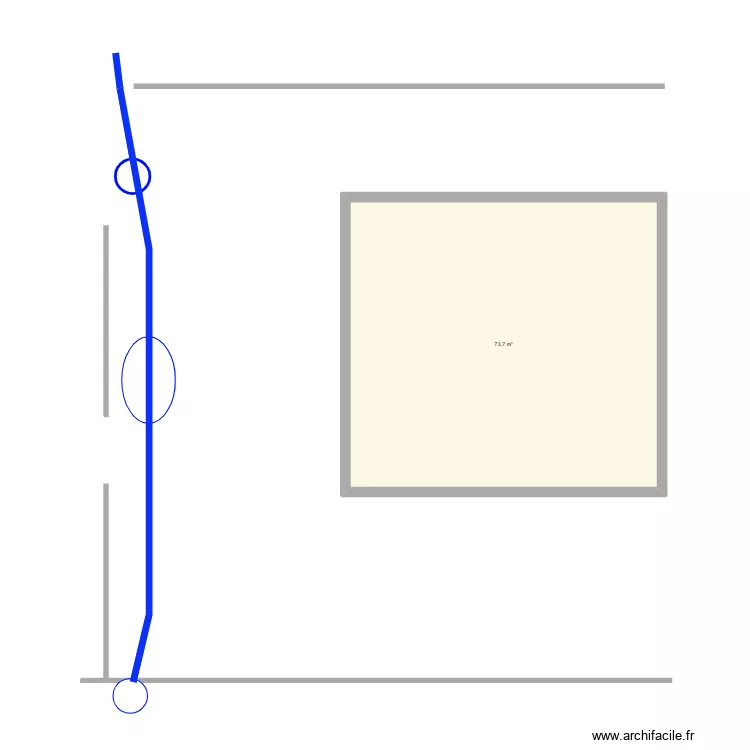 vrd. Plan de 1  et 74 m²
