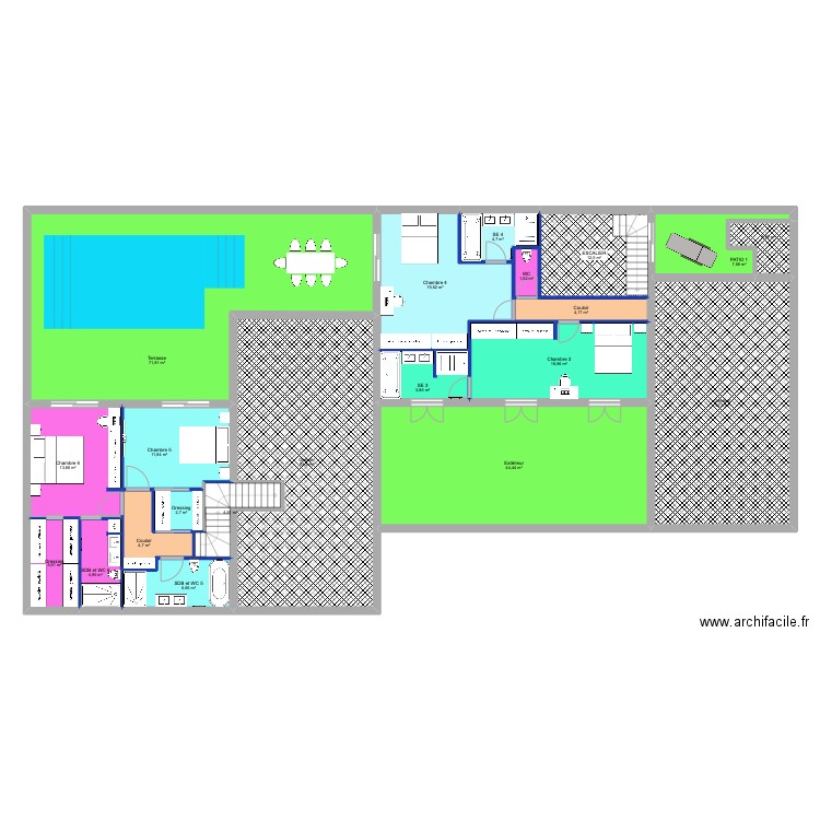 LASSEPPE PRO R+1. Plan de 21 pièces et 349 m2