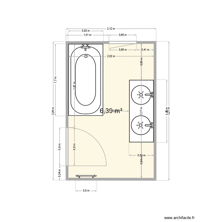 SDB Eclose. Plan de 0 pièce et 0 m2 SDB Eclose. Plan de 0 pièce et 0 m2