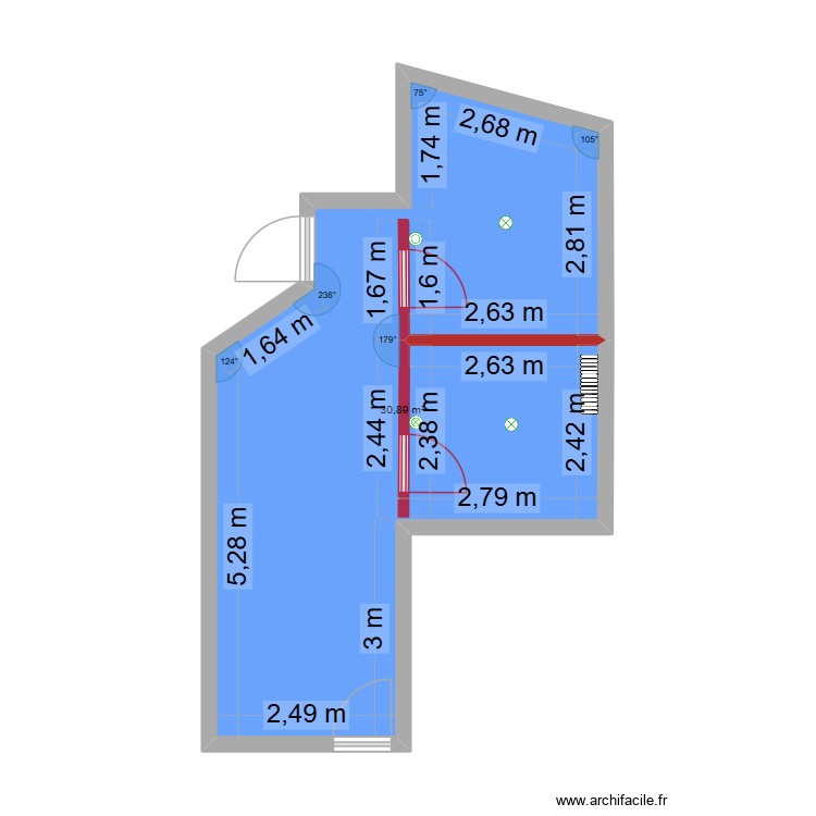 Bureau mezzanine DIR CC. Plan de 0 pièce et 0 m2