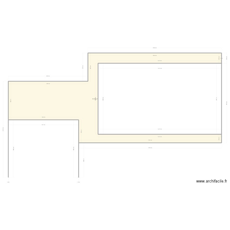 Joly. Plan de 1 pièce et 92 m2