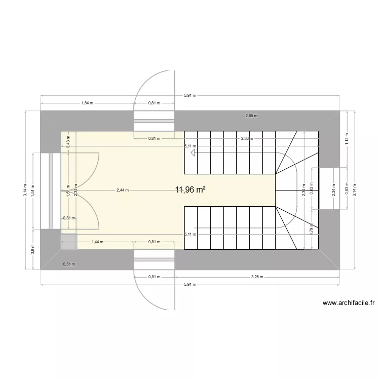 Entr&eacute;e. Plan de 