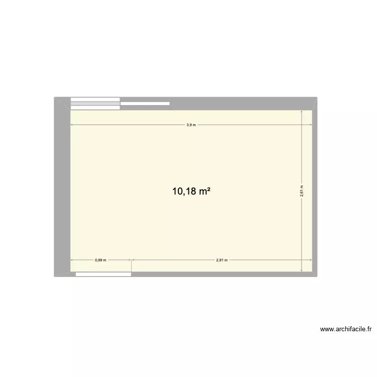 GARNIER - Cuisine. Plan de 1  et 10 m²