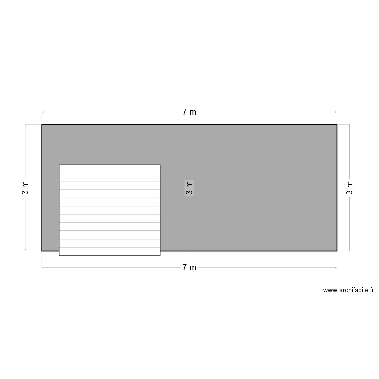 façade nord. Plan de 0 pièce et 0 m2