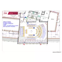 Salle du Conseil jauge maxi avec chaises 106places