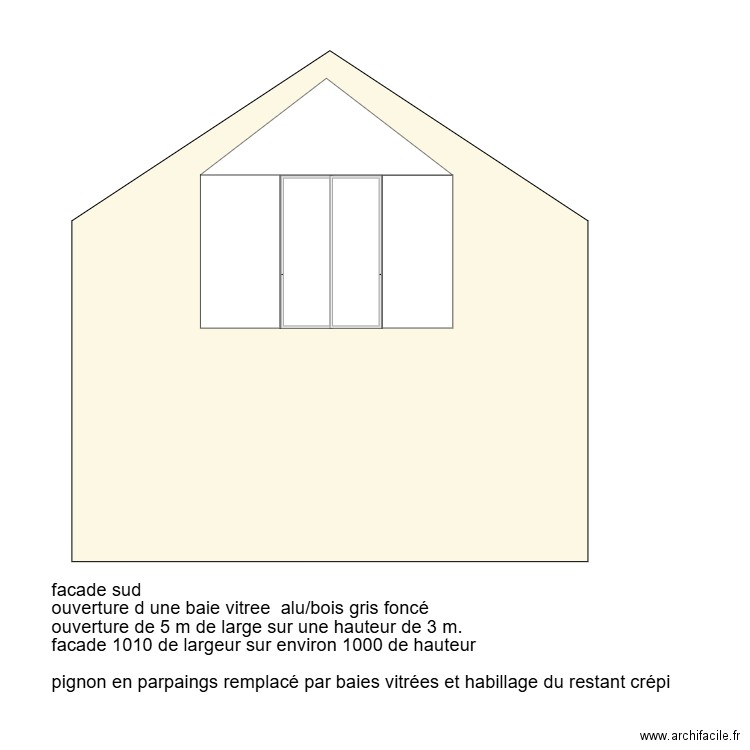 pignon sud briffon. Plan de 0 pièce et 0 m2