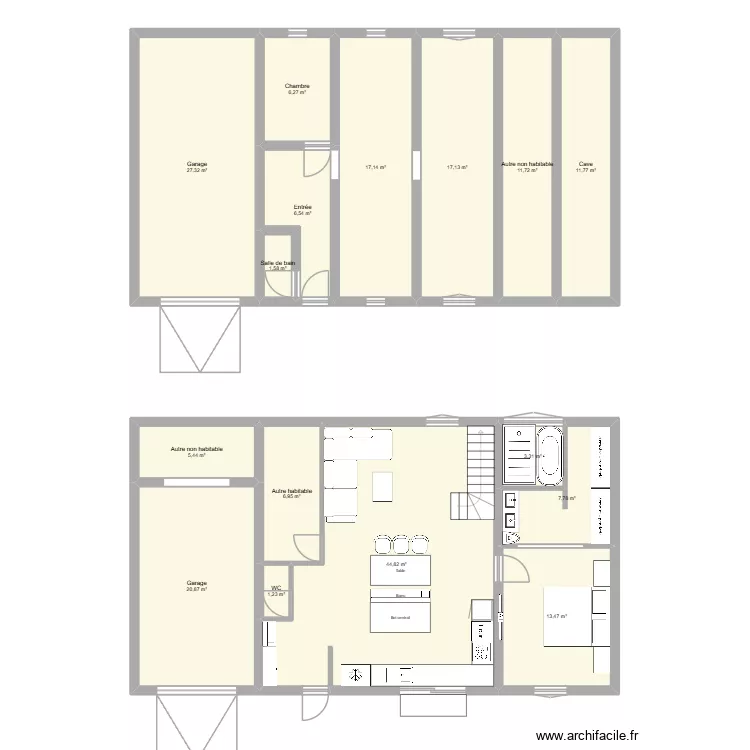 Maison Bellegarde. Plan de 