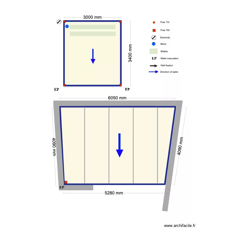 Ines. Plan de 6 et 32 m² Ines. Plan de 6 et 32 m²