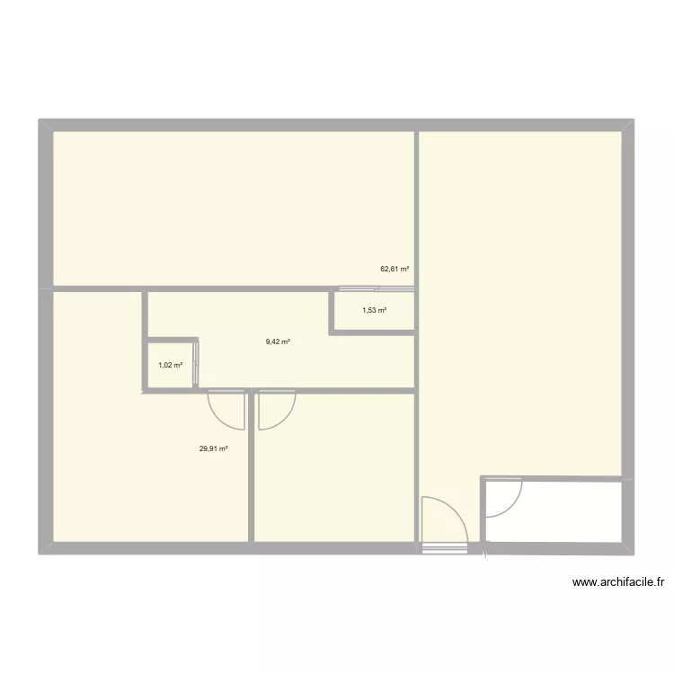 olivier. Plan de 5  et 104 m²