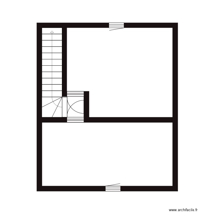 Azouz B3. Plan de 4 pièces et 63 m2