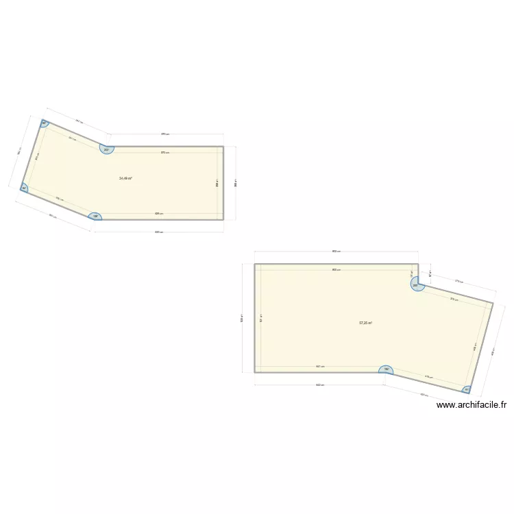 LE CLOS FANNY TERRASSE BAT C D. Plan de 2  et 92 m²
