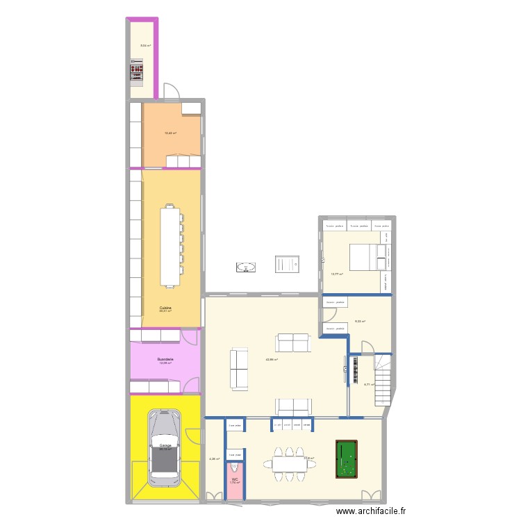 CHATEAUBRIAND PRO V6 RDC. Plan de 12 pièces et 190 m2