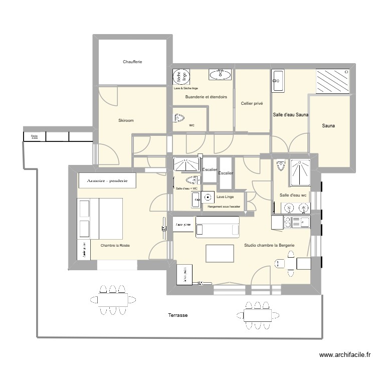 PLAN RDJ POUR LA COM. Plan de 0 pièce et 0 m2