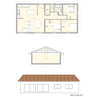 Plan maison longueur lumineuse