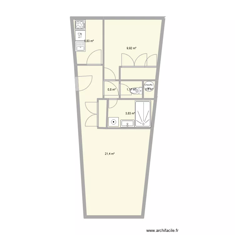 DE LAGARDE. Plan de 7 Pièces et 42 m² DE LAGARDE. Plan de 7 Pièces et 42 m²