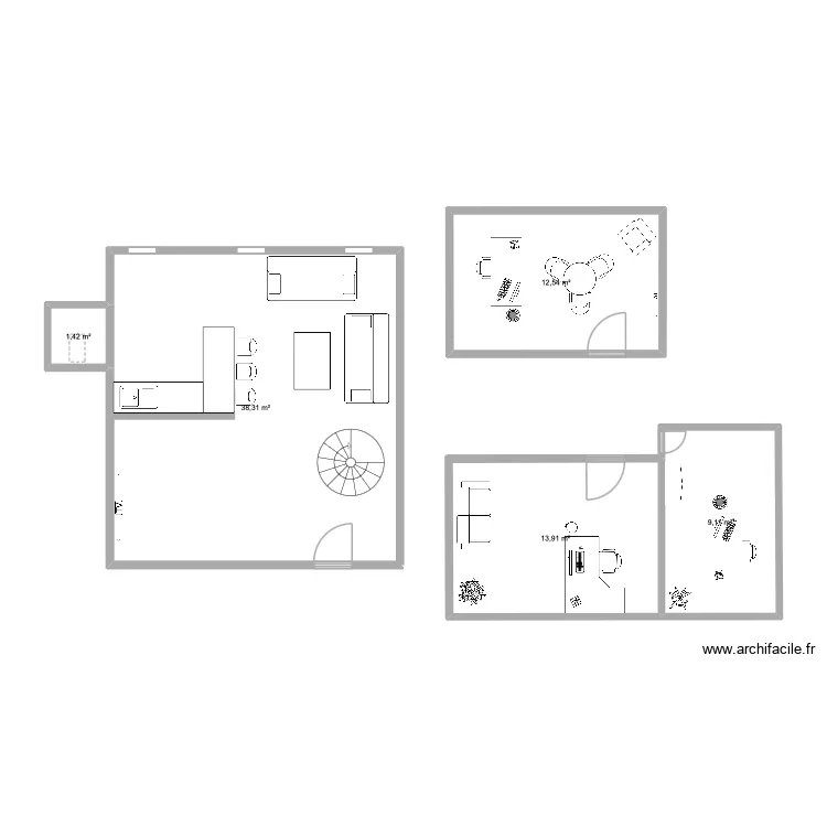 ilz. Plan de 5 et 75 m² ilz. Plan de 5 et 75 m²