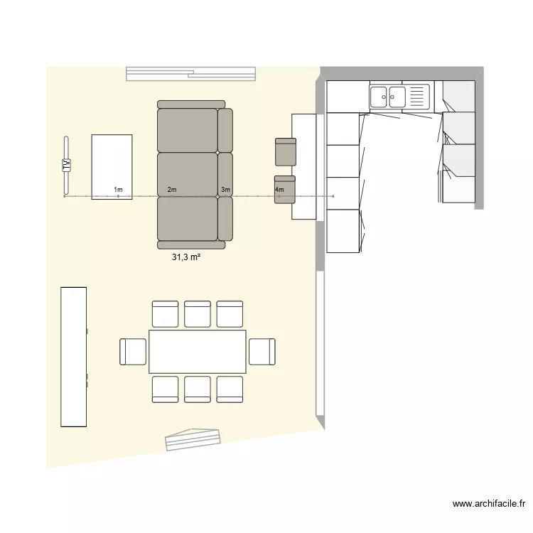 Maison test 1. Plan de 1 Pièce et 31 m² Maison test 1. Plan de 1 Pièce et 31 m²