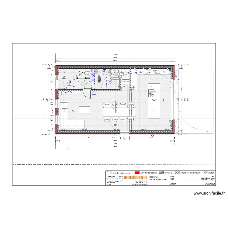 RDC - Beersel. Plan de 0 pièce et 0 m2 RDC - Beersel. Plan de 0 pièce et 0 m2