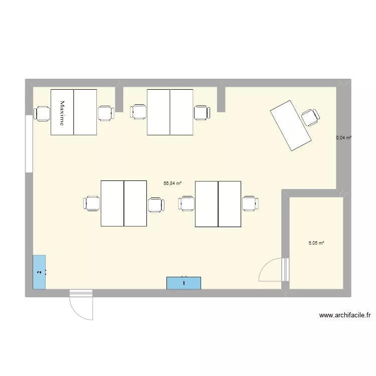 Section m&eacute;diamatique. Plan de 