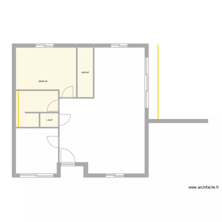 saint cyr 2. Plan de 3  et 25 m²