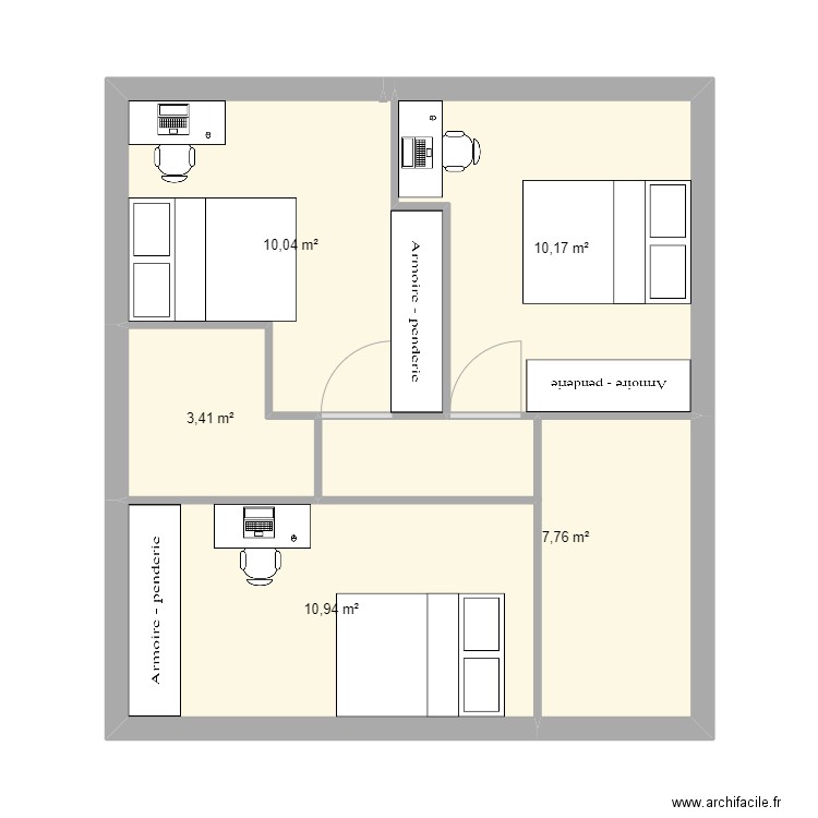 estelle 1er etage . Plan de 0 pièce et 0 m2