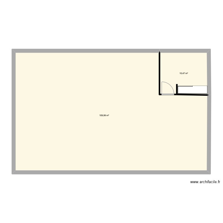 Isabella 110. Plan de 2 pièces et 120 m2