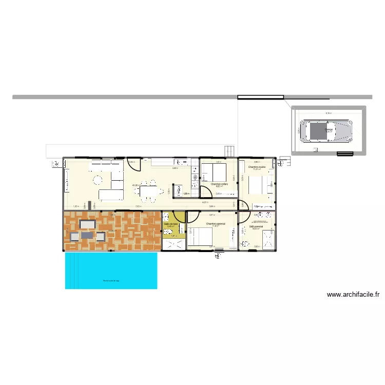 Maison St Claude. Plan de 