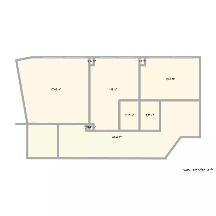 Bureau Panorama. Plan de 10  et 65 m²