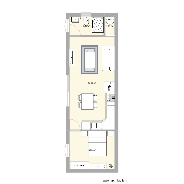 Location . Plan de 0 pièce et 0 m2
