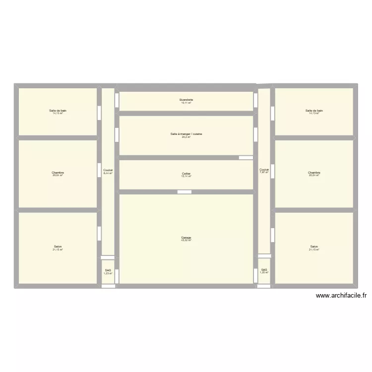 Maison idéale. Plan de 14 et 220 m² Maison idéale. Plan de 14 et 220 m²